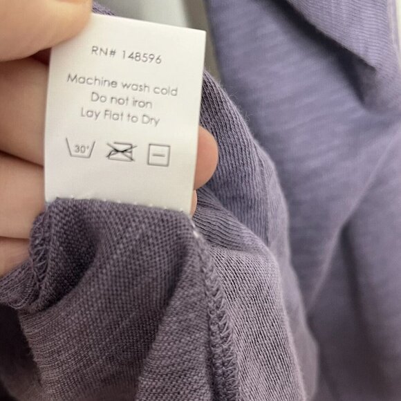 Universal Standard Lightweight Cardigan Women’s Size 0 Navy Pima Cotton V-Neck - Picture 12 of 12